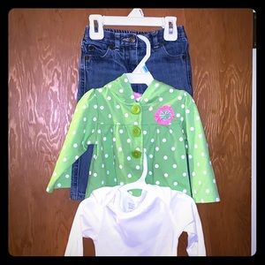 Baby girls complete outfit